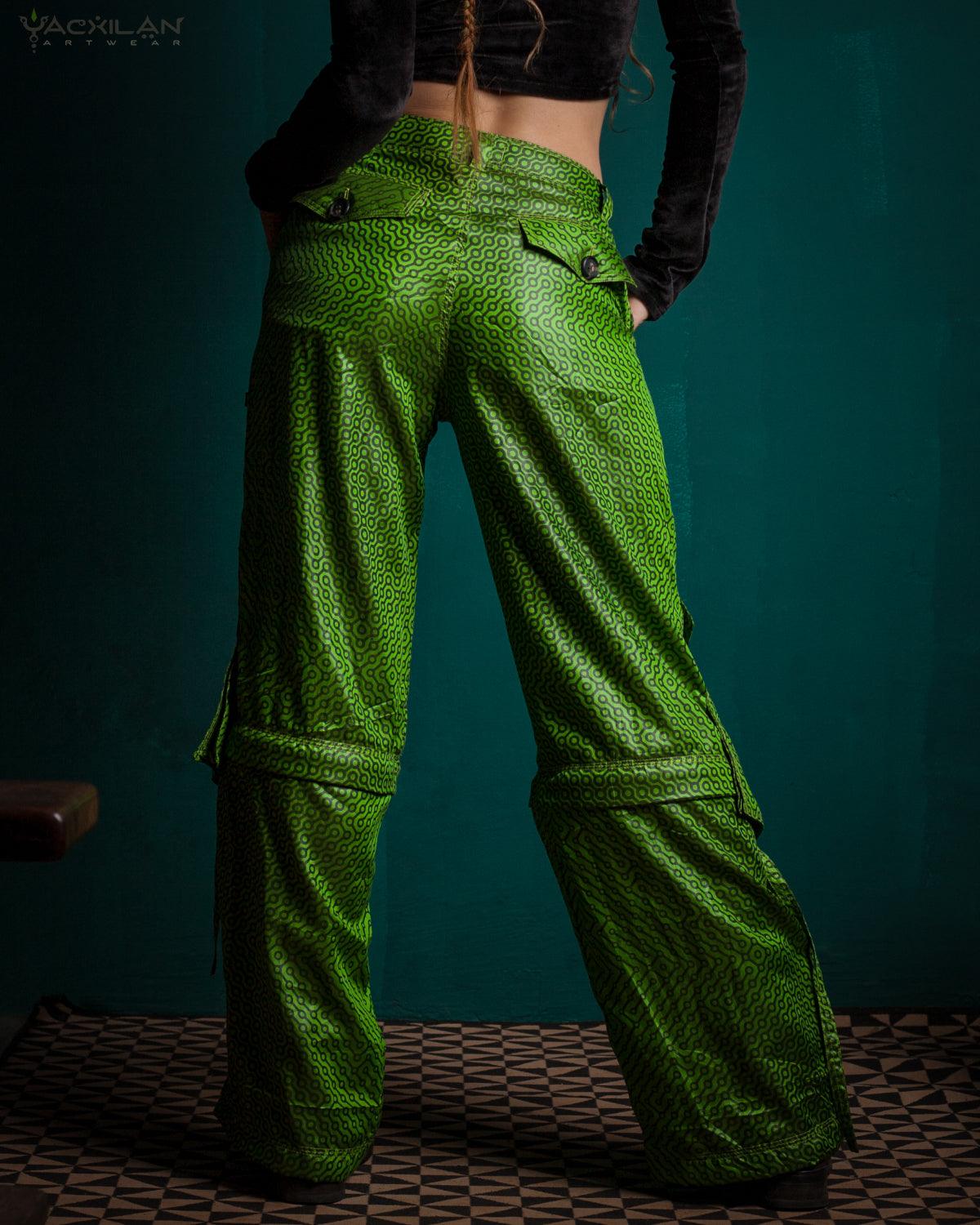 Pants Woman / Sky Alien Green - DMTICIOUS - Yacxilan Artwear