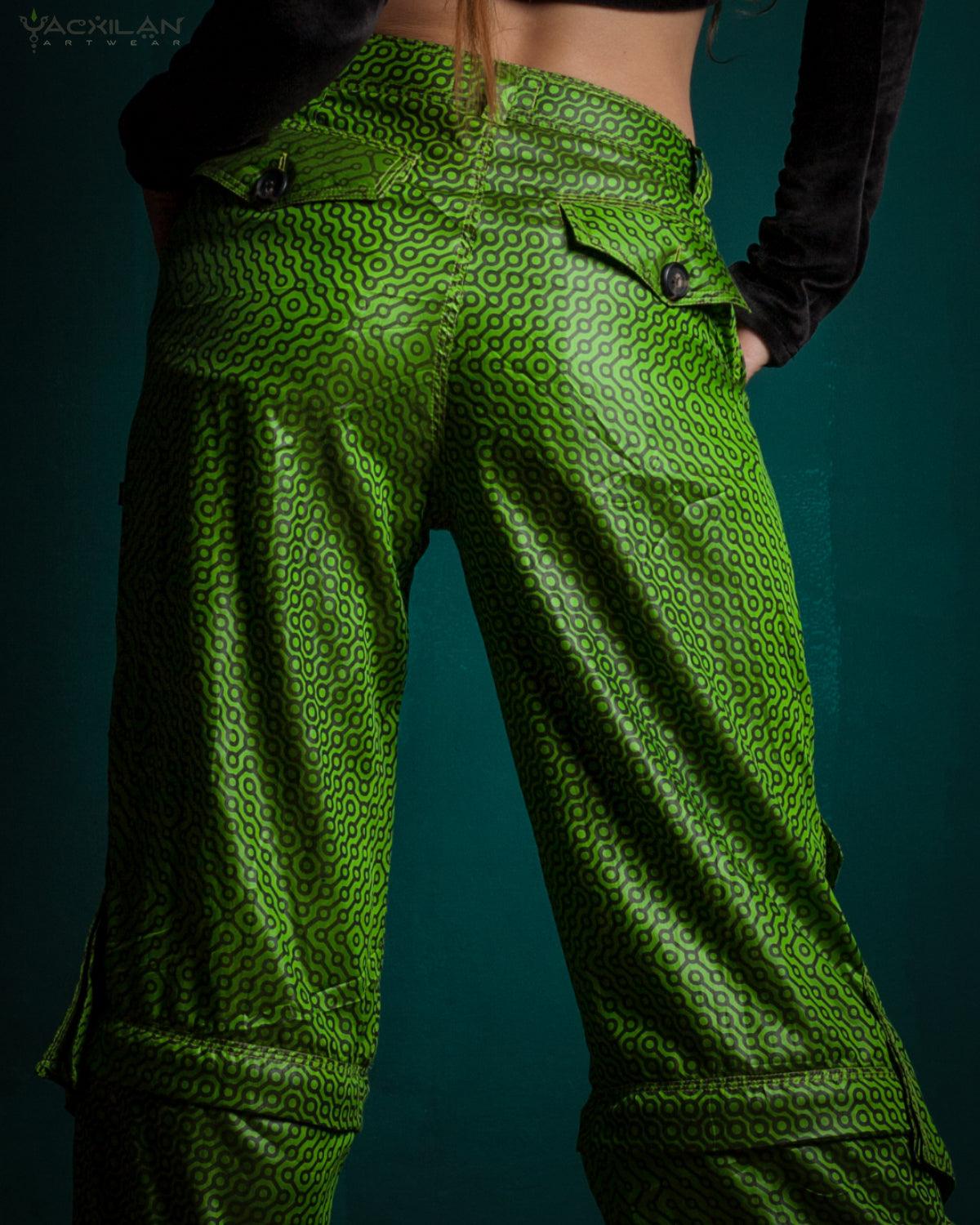 Pants Woman / Sky Alien Green - DMTICIOUS - Yacxilan Artwear