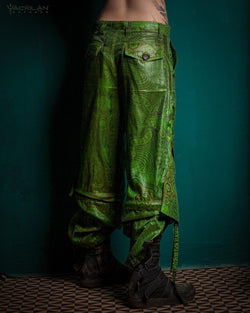 Pants Woman / Sky Alien Green - ATLANTIS - Yacxilan Artwear