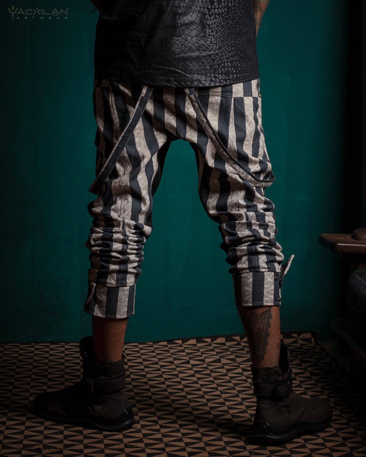 Pants Men Pirate / Thick Linen Printed - CIRKUS FREAK - Yacxilan Artwear