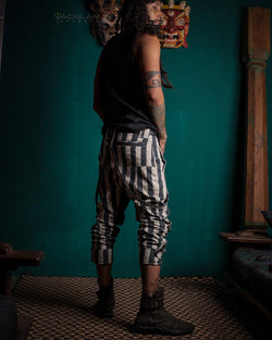 Pants Men Pirate / Thick Linen Printed - CIRKUS FREAK - Yacxilan Artwear