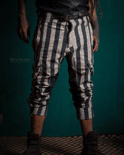 Pants Men Pirate / Thick Linen Printed - CIRKUS FREAK - Yacxilan Artwear