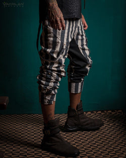 Pants Men Pirate / Thick Linen Printed - CIRKUS FREAK - Yacxilan Artwear