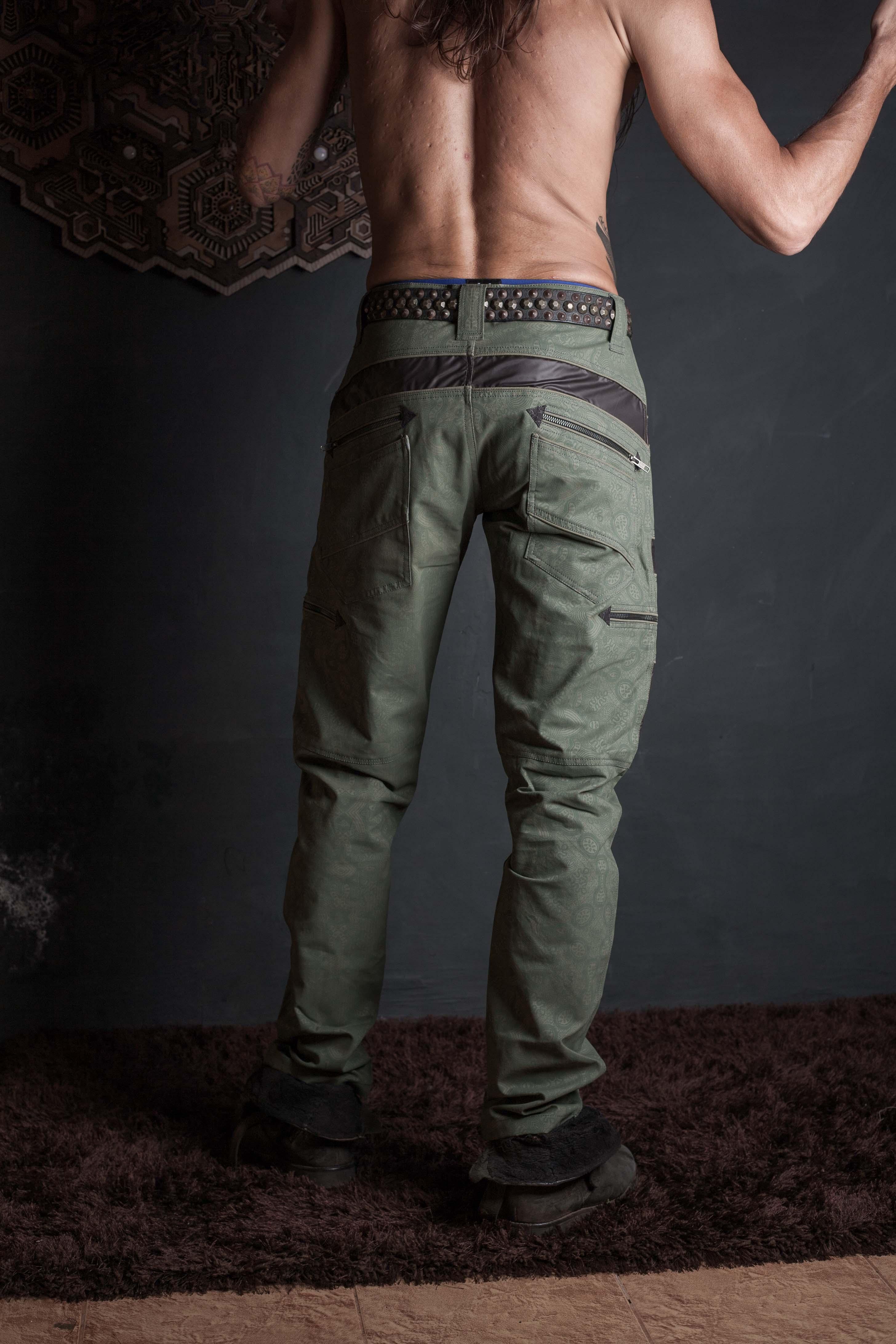 Pants Men / Cotton Printed Sandman - AFRODISIAK Yacxilan Artwear