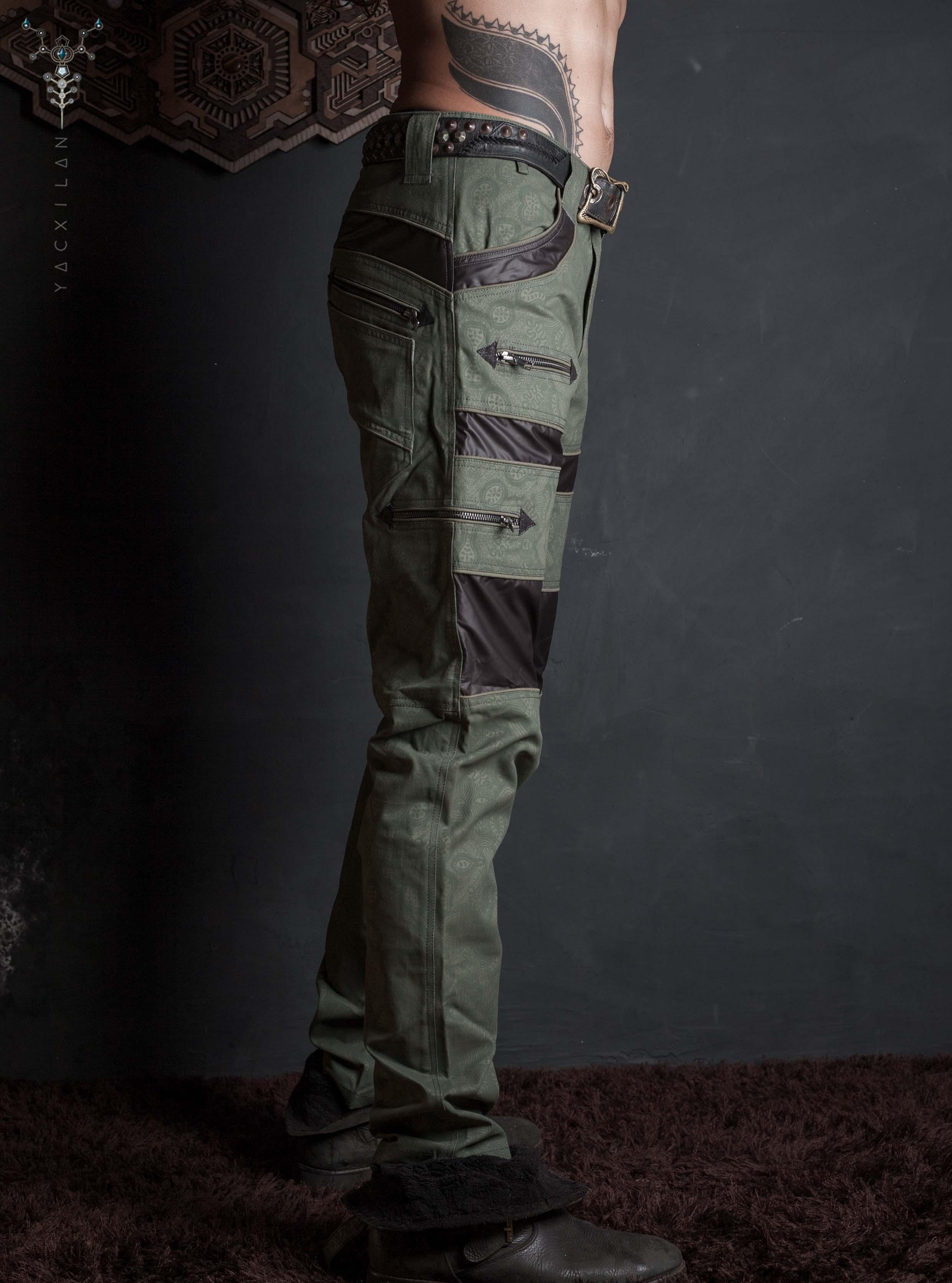 Pants Men / Cotton Printed Sandman - AFRODISIAK Yacxilan Artwear