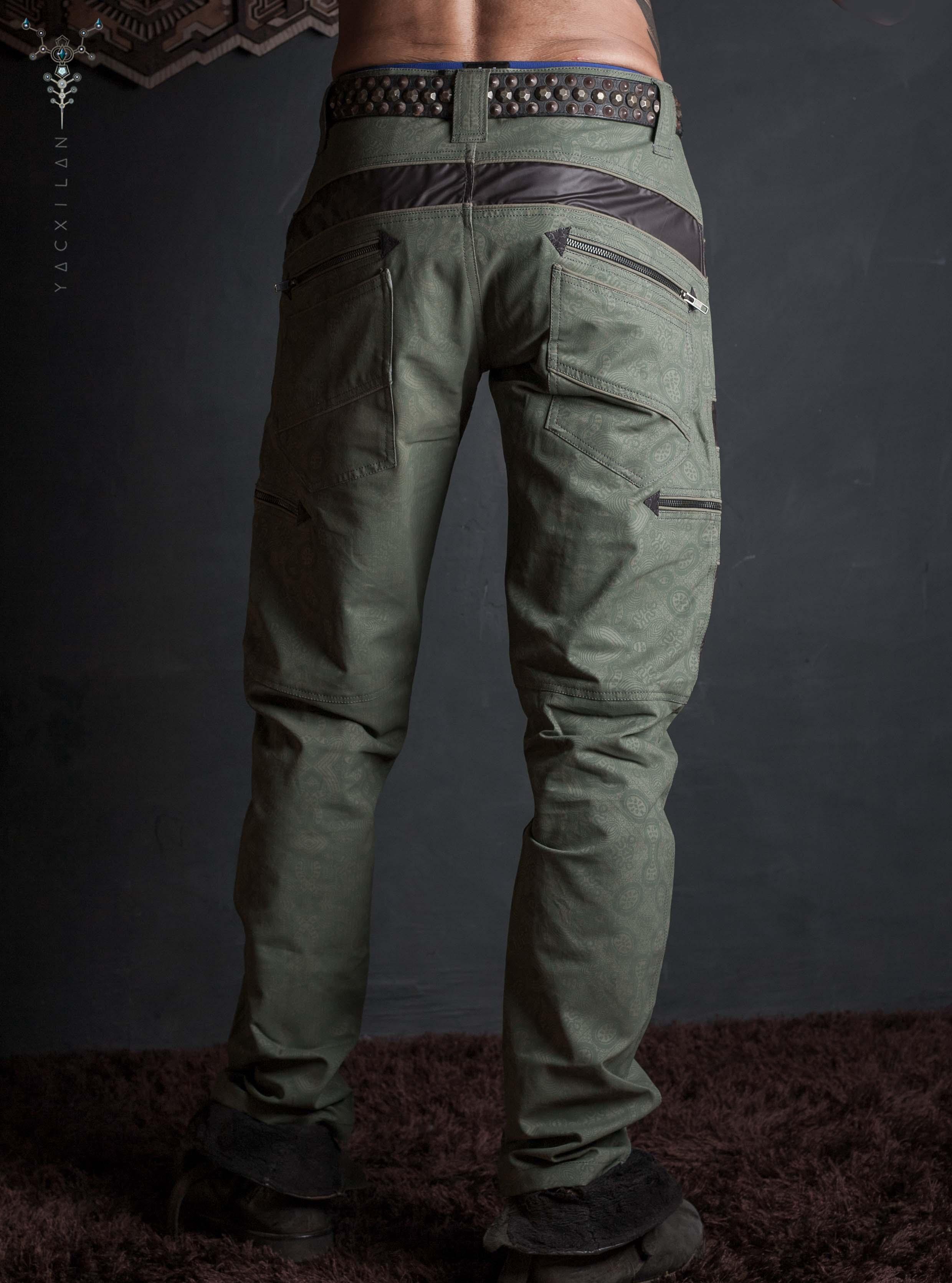 Pants Men / Cotton Printed Sandman - AFRODISIAK Yacxilan Artwear