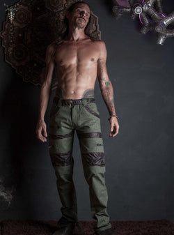 Pants Men / Cotton Printed Sandman - AFRODISIAK Yacxilan Artwear