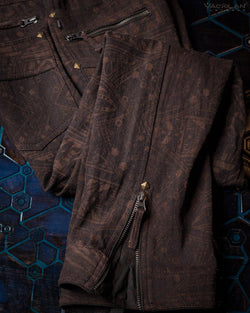 Pants Men / Hemp Twill Vegan - Brown POPPYFIELDS - Yacxilan Artwear