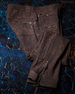 Pants Men / Hemp Twill Vegan - Brown POPPYFIELDS - Yacxilan Artwear