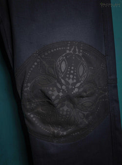 Pants Men - NEW BLACK WAXED DENIM - Yacxilan Artwear