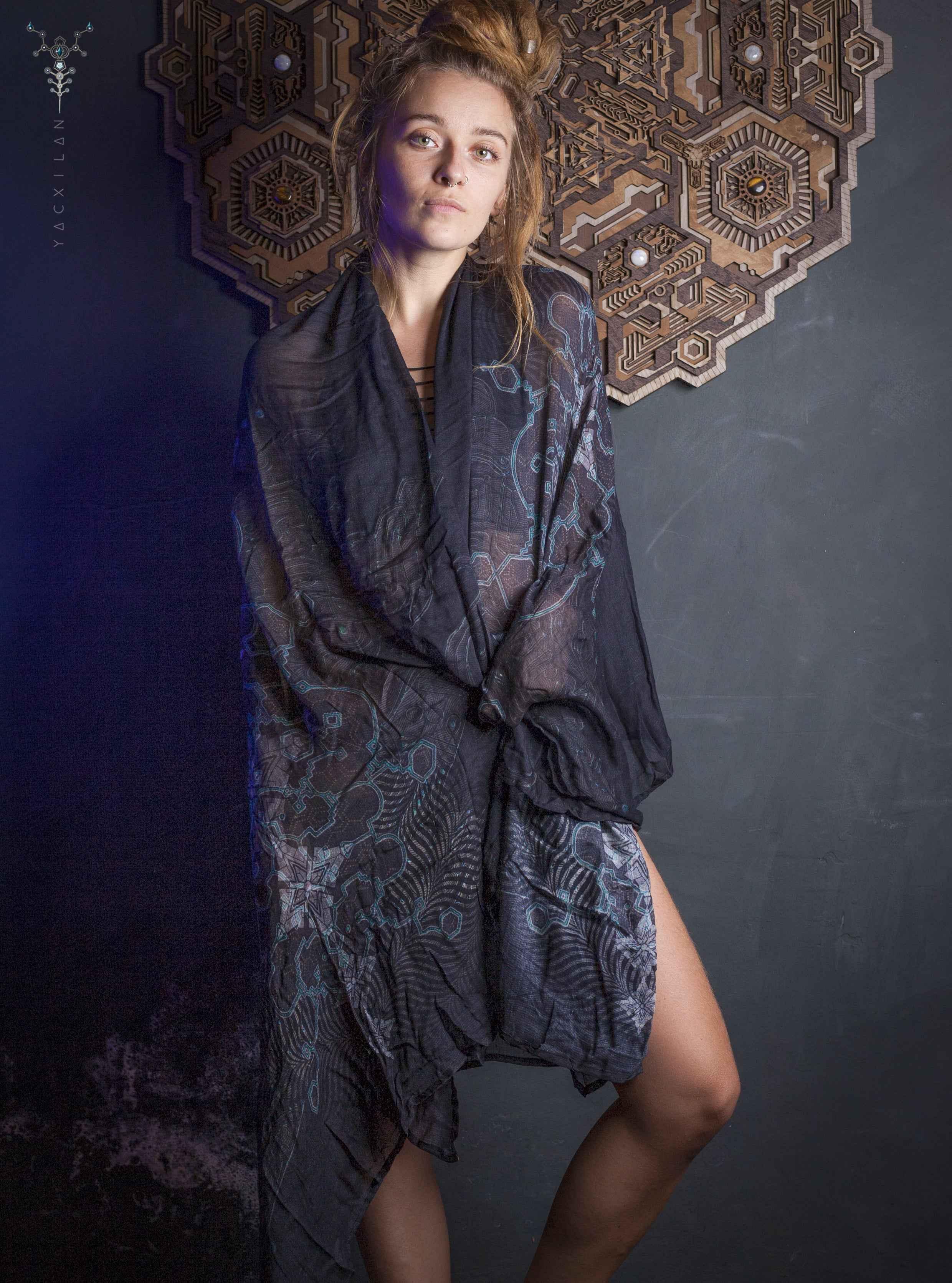 Scarf / Pareo Bamboo - THUNDERSPINE Yacxilan Artwear