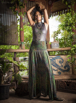 Gipsy Long Skirt / Bamboo - ENTMOOT - Yacxilan Artwear