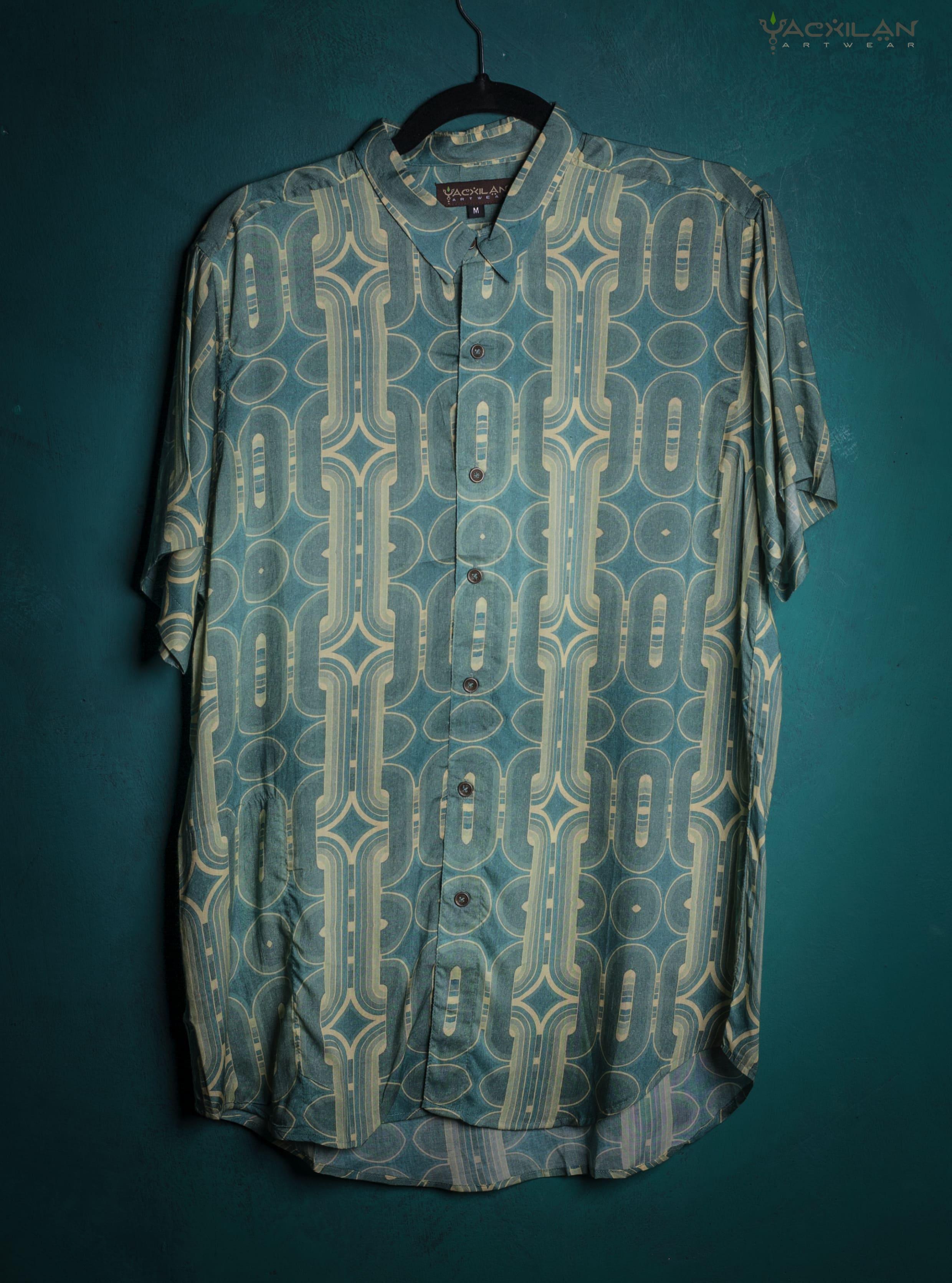 Shirt Men Half Sleeves / Bamboo - BLUSTAR - Yacxilan Artwear