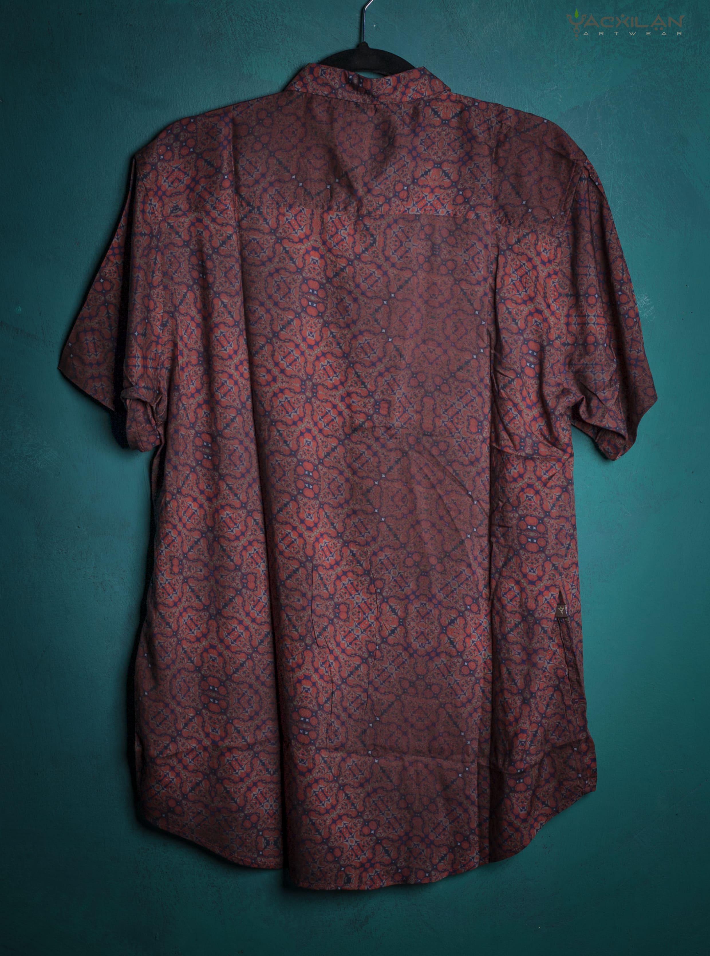 Shirt Men Half Sleeves / Bamboo - Dark REDERDELIKS - Yacxilan Artwear