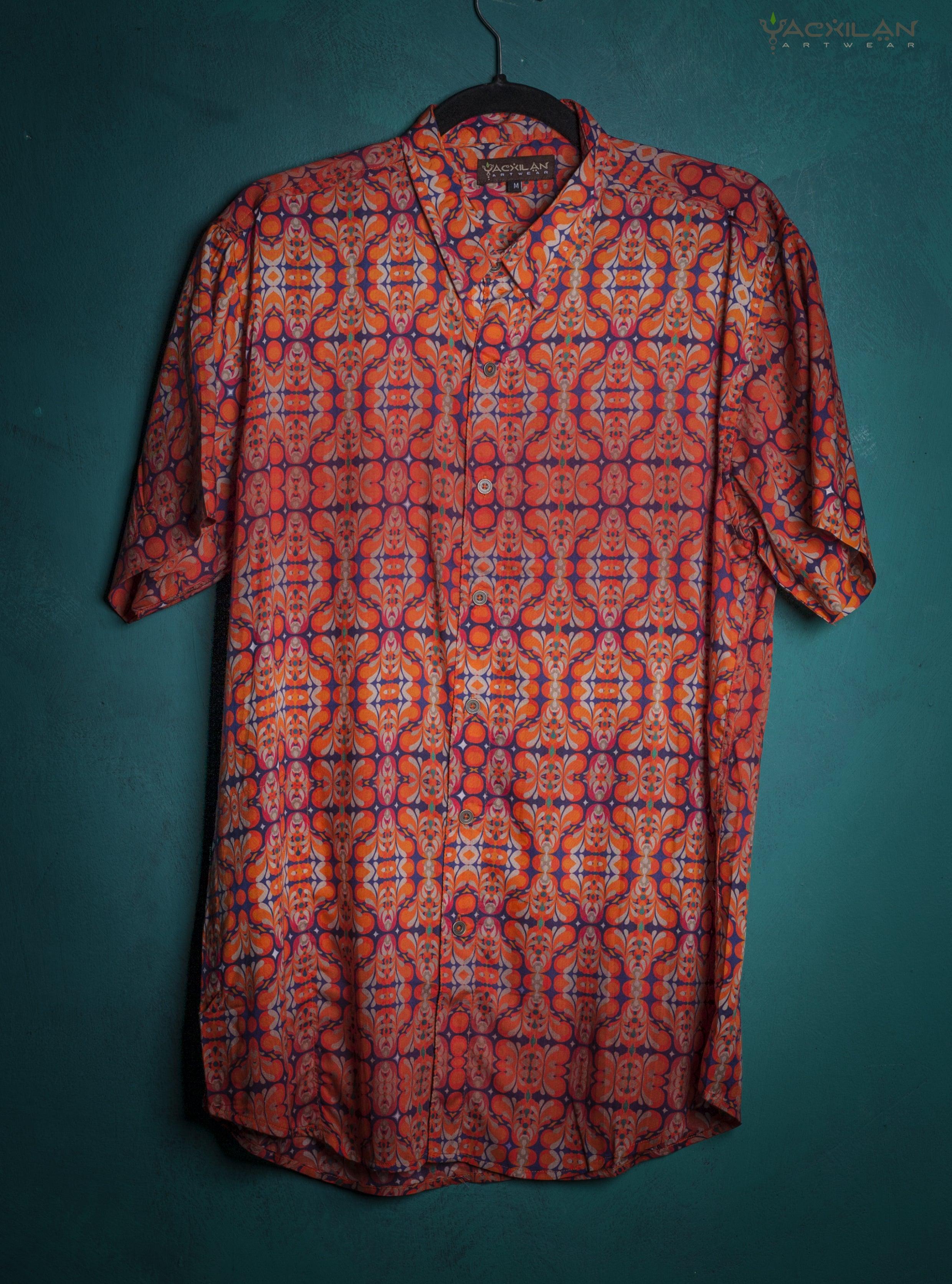 Shirt Men Half Sleeves / Bamboo - REDER - Yacxilan Artwear