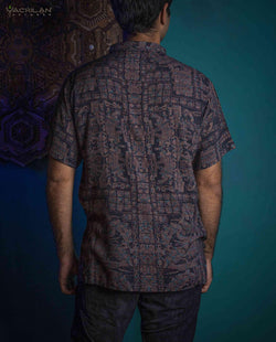 Shirt Men Half Sleeves / Viscose - ELDERS - Yacxilan Artwear