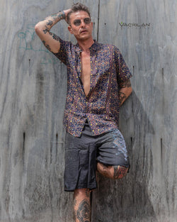 Shirt Men Half Sleeves / Bamboo - AYAWASKA Yacxilan Artwear