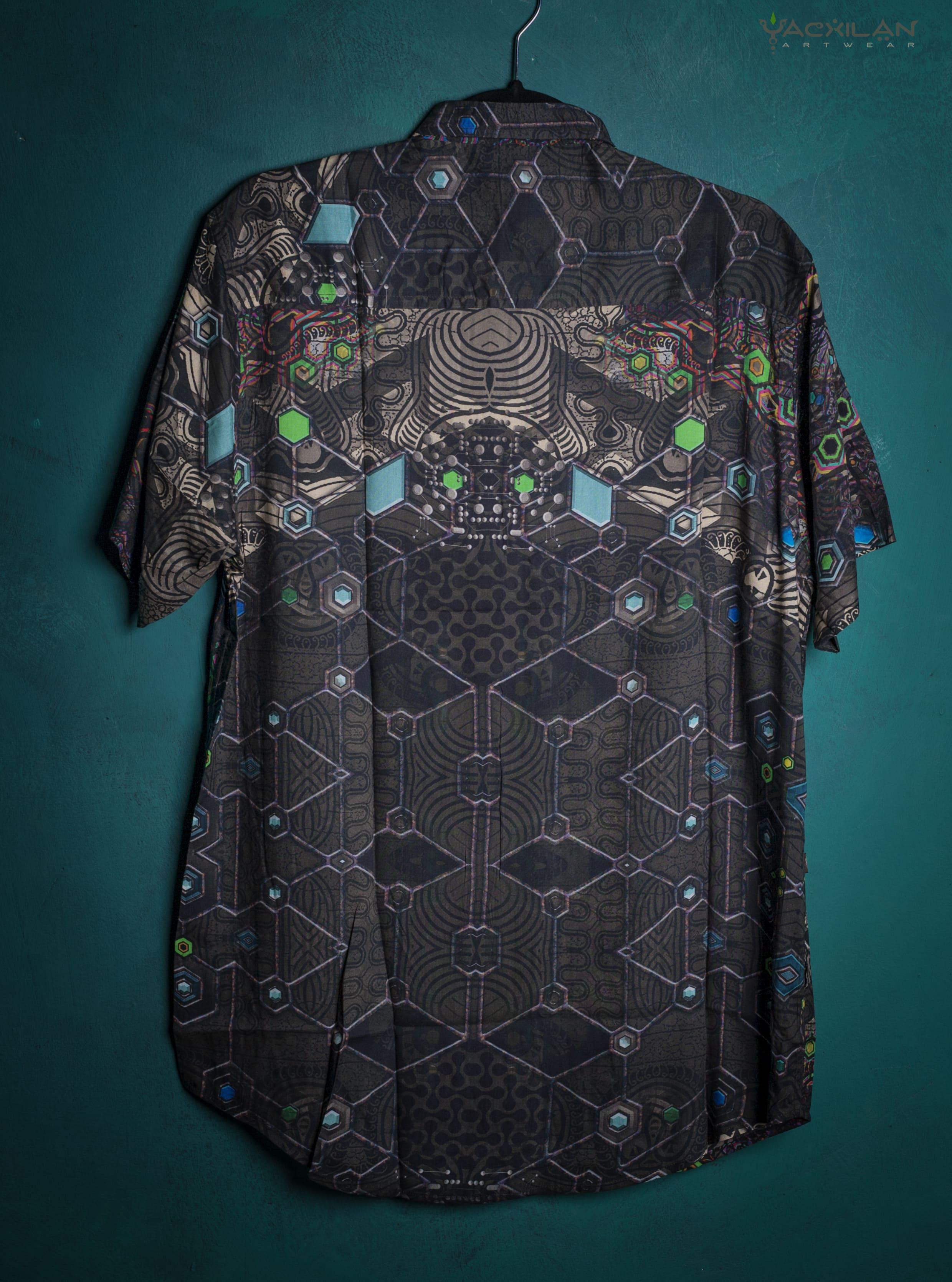 Shirt Men Half Sleeves / Bamboo - PSYGALAK Yacxilan Artwear