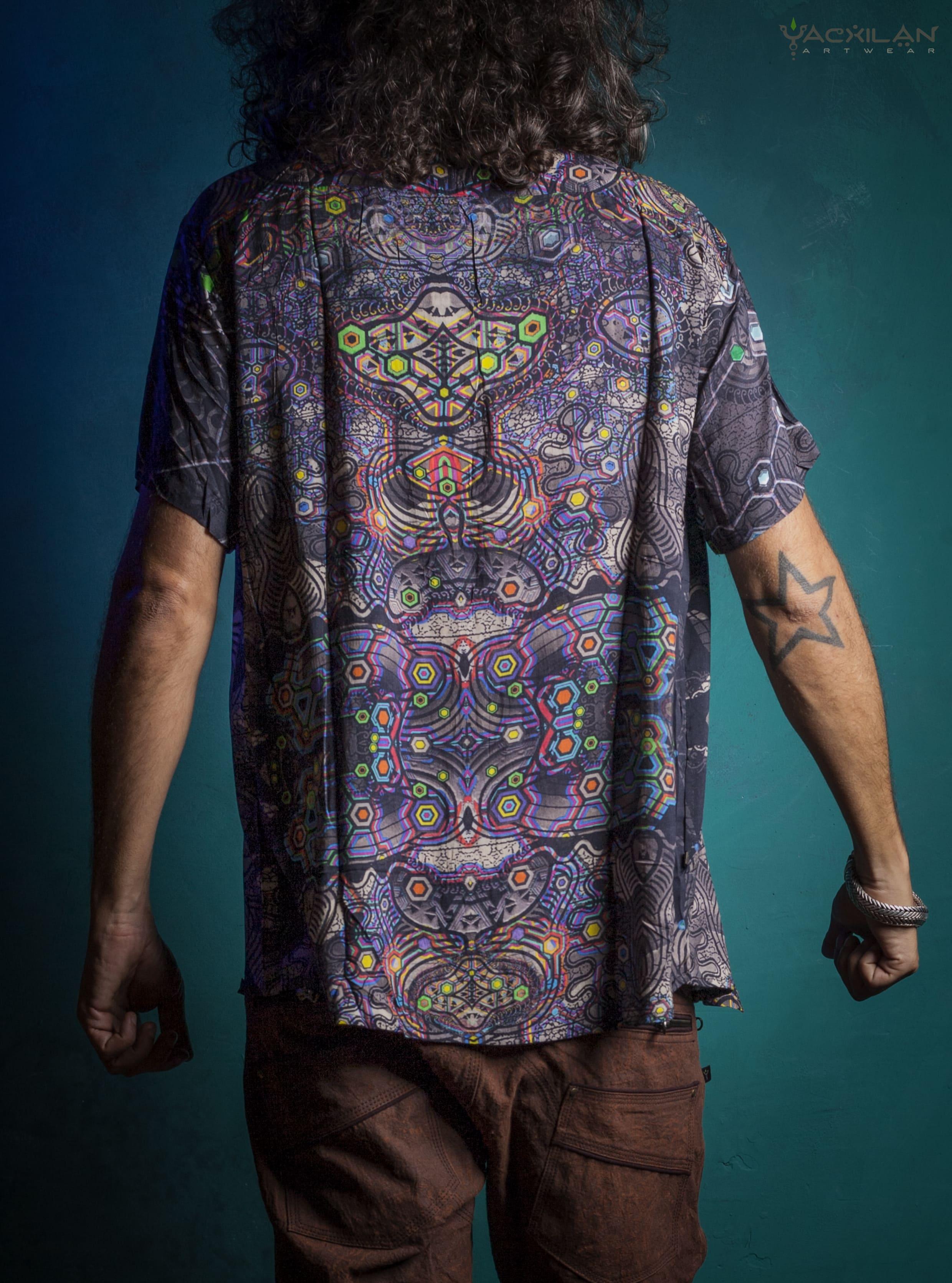 Shirt Men Half Sleeves / Bamboo - PSYGALAK Yacxilan Artwear