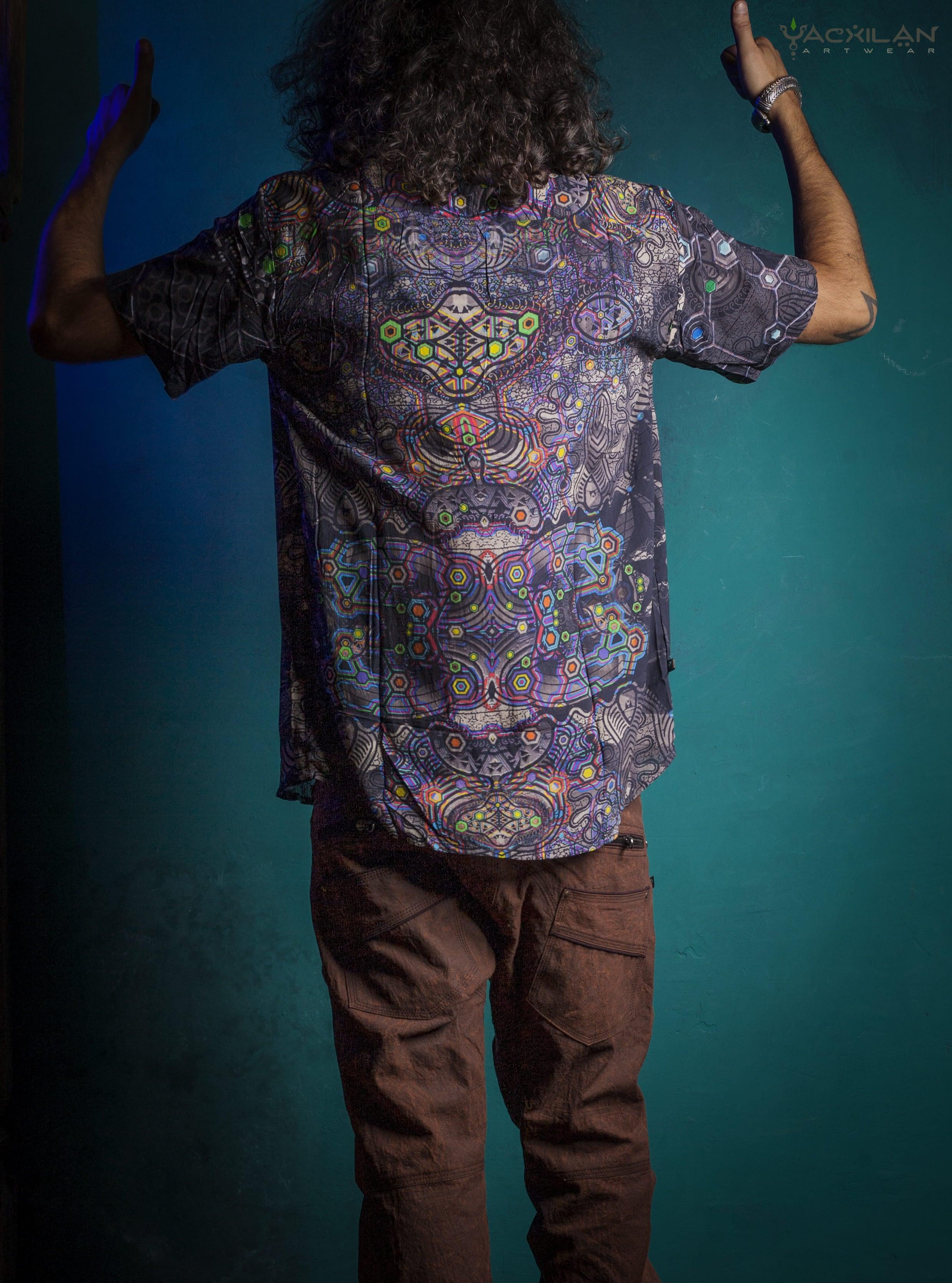 Shirt Men Half Sleeves / Bamboo - PSYGALAK Yacxilan Artwear