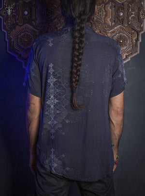 Shirt Men Half Sleeves / Bamboo - THUNDERSPINE Yacxilan Artwear
