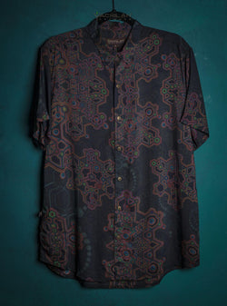 Shirt Men Half Sleeves / Bamboo - AFRODISIAKO - Yacxilan Artwear