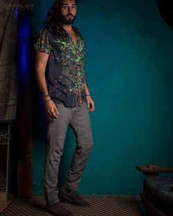 Shirt Men Half Sleeves / Bamboo - ALIENIPIBOSKY - Yacxilan Artwear