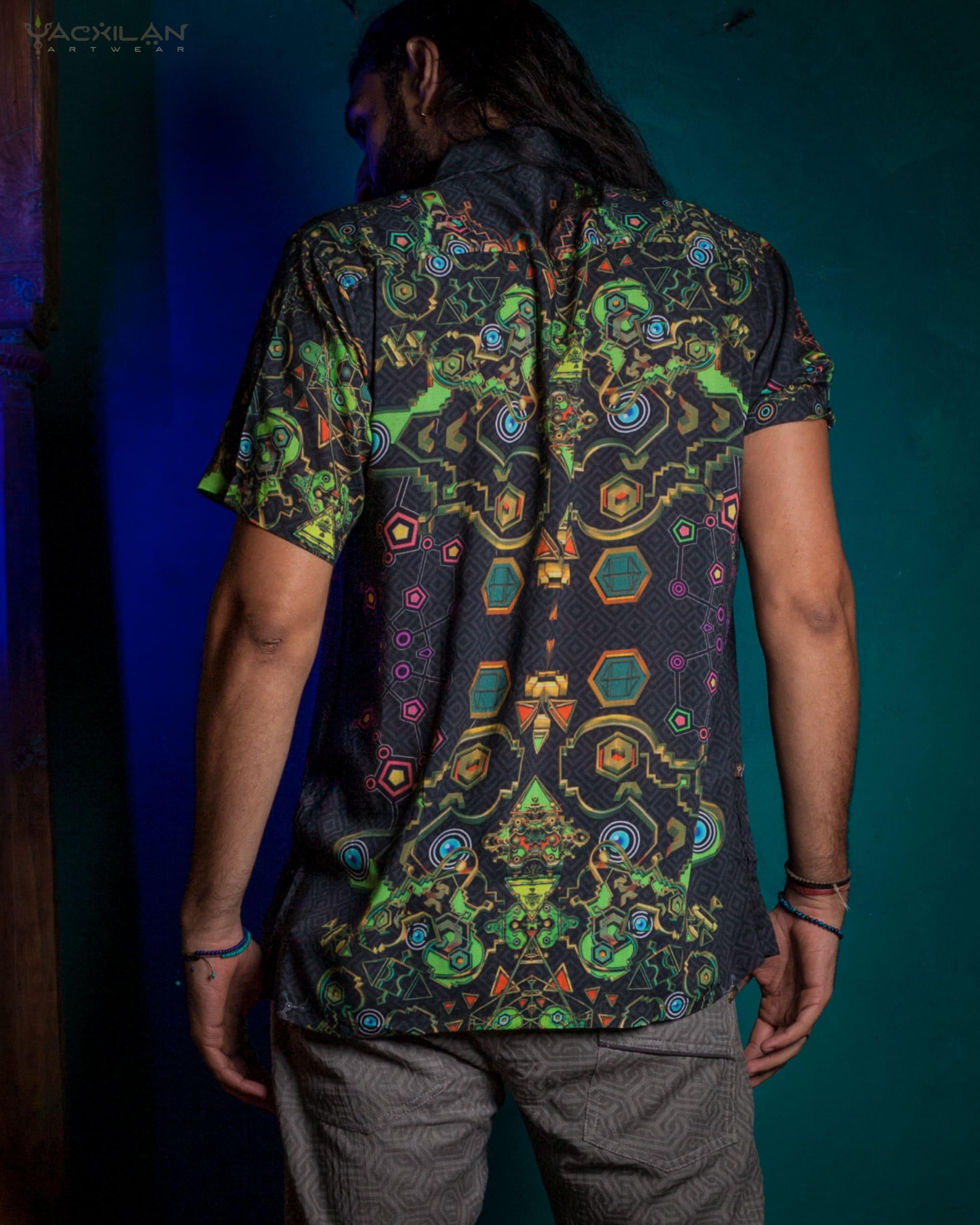 Shirt Men Half Sleeves / Bamboo - ALIENIPIBOSKY - Yacxilan Artwear