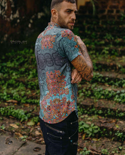 Shirt Men Half Sleeves / Bamboo - ATLANTIS - Yacxilan Artwear