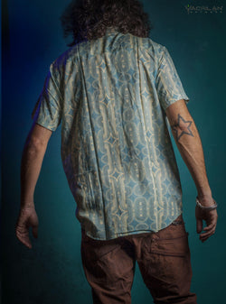 Shirt Men Half Sleeves / Bamboo - BLUSTAR - Yacxilan Artwear