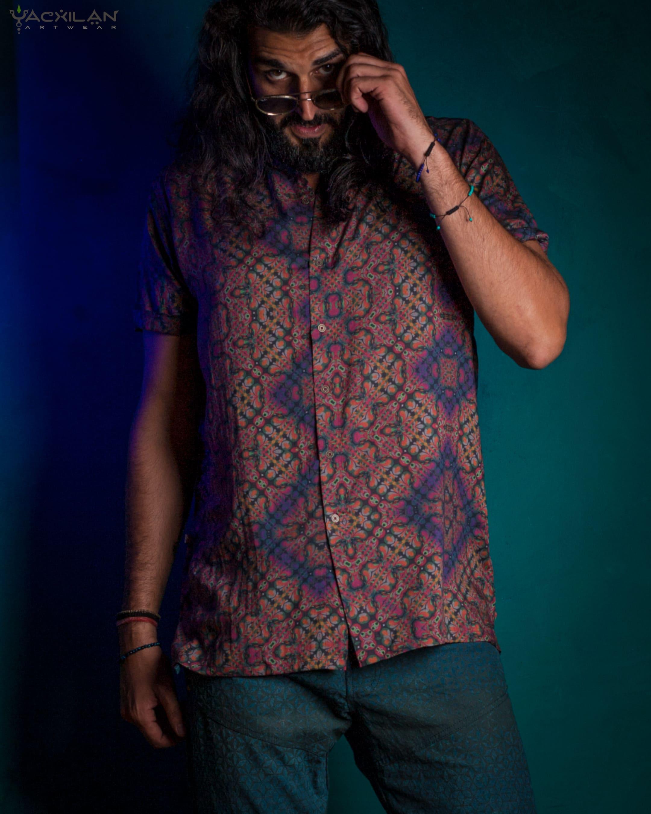 Shirt Men Half Sleeves / Bamboo - DELIKSATEZEN - Yacxilan Artwear