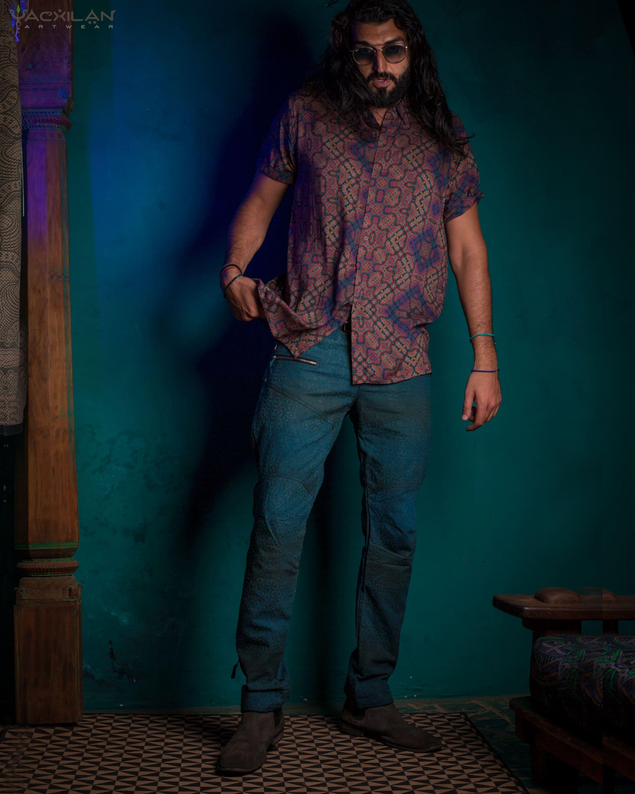 Shirt Men Half Sleeves / Bamboo - DELIKSATEZEN - Yacxilan Artwear