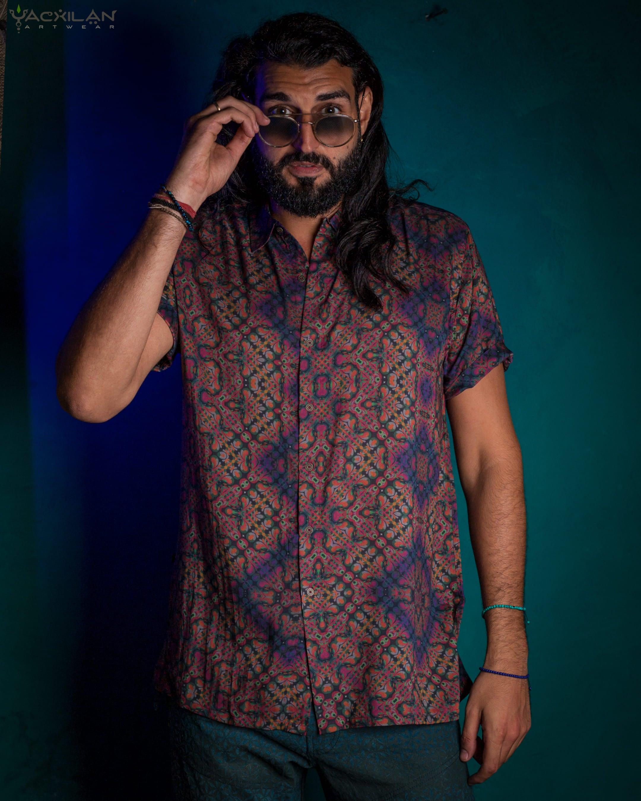 Shirt Men Half Sleeves / Bamboo - DELIKSATEZEN - Yacxilan Artwear