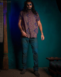 Shirt Men Half Sleeves / Bamboo - DELIKSATEZEN - Yacxilan Artwear