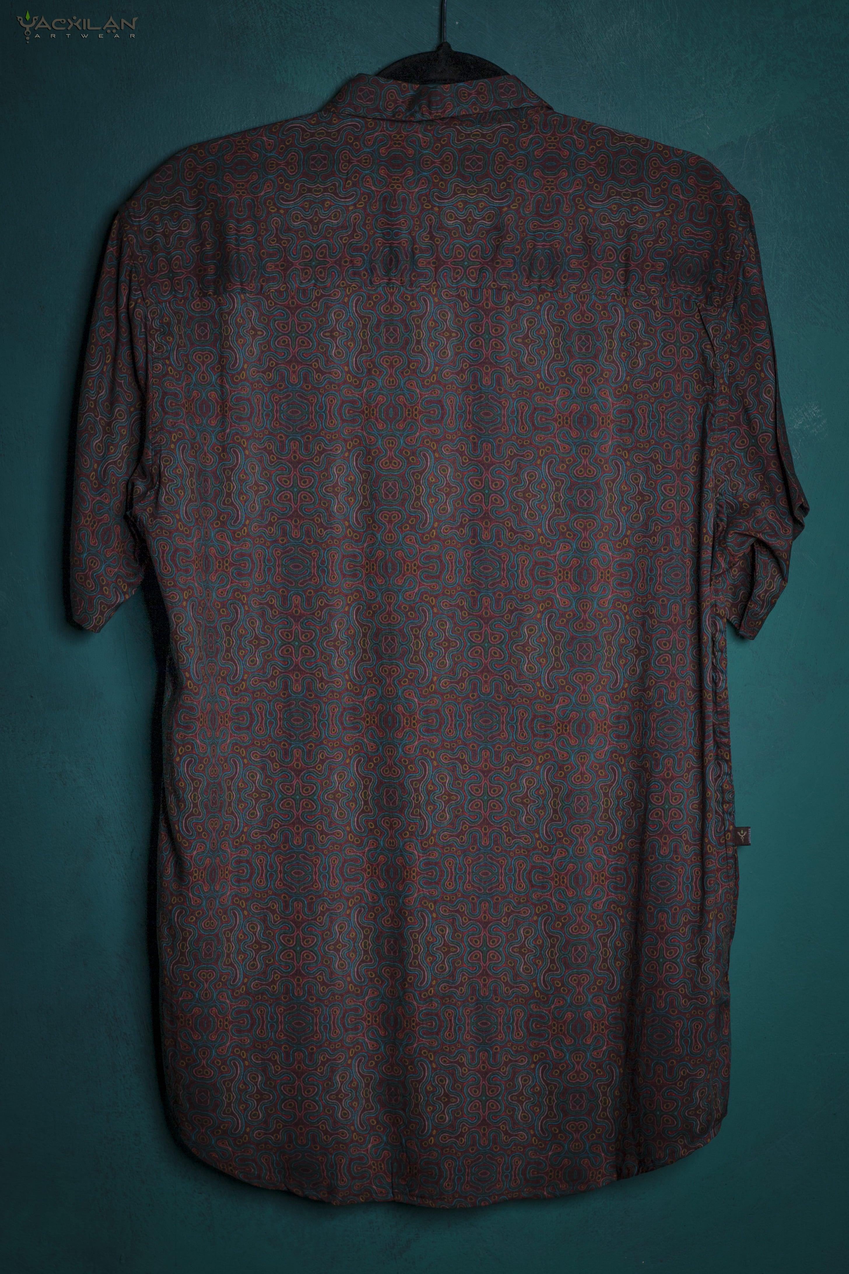 Shirt Men Half Sleeves / Bamboo - Dark OZGANIC - Yacxilan Artwear