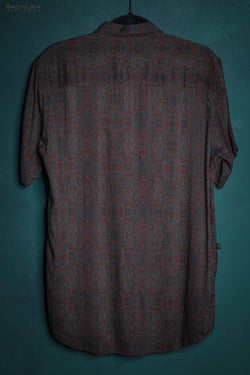 Shirt Men Half Sleeves / Bamboo - Dark OZGANIC - Yacxilan Artwear