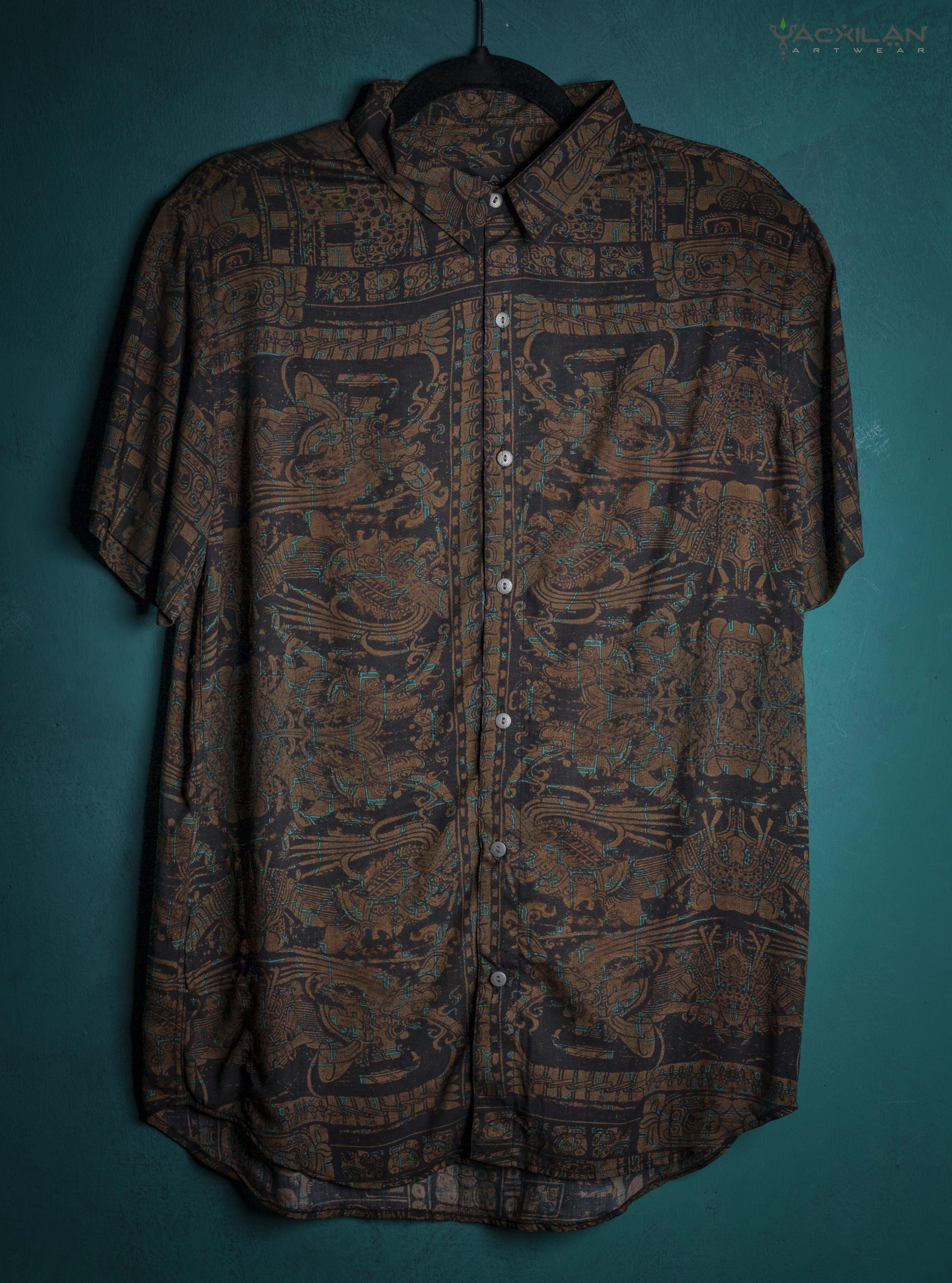 Shirt Men Half Sleeves / Bamboo - ELDERS - Yacxilan Artwear