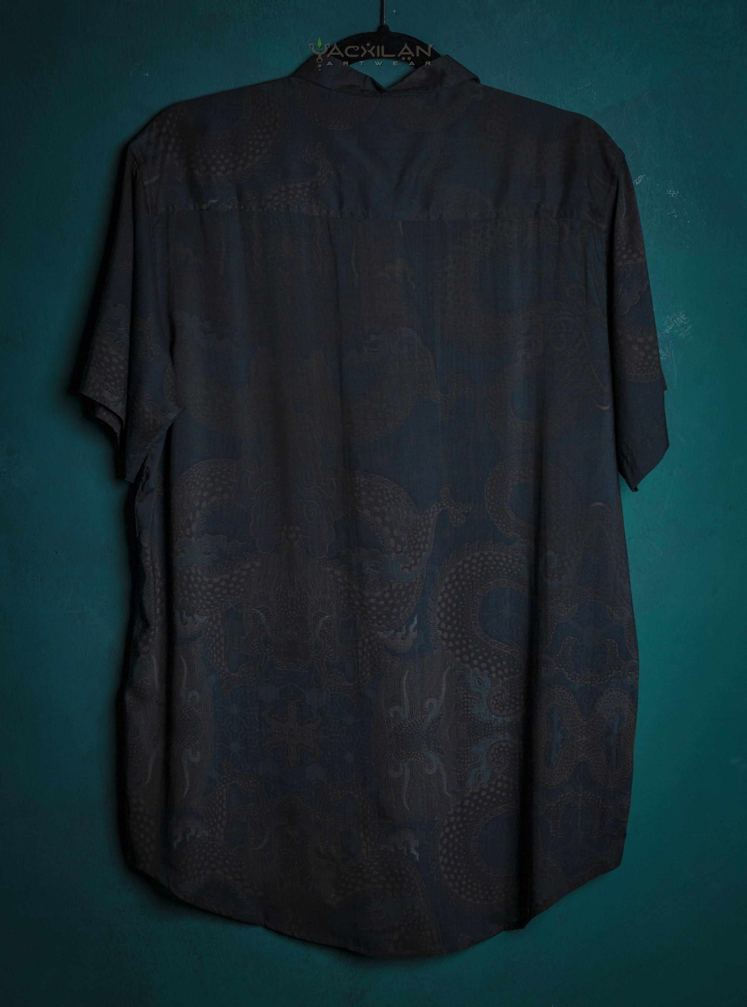 Shirt Men Half Sleeves / Bamboo - DRAGONS - Yacxilan Artwear