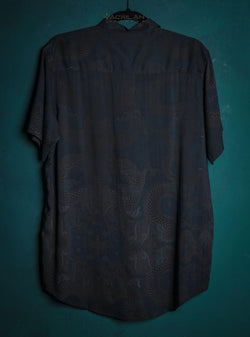 Shirt Men Half Sleeves / Bamboo - DRAGONS - Yacxilan Artwear