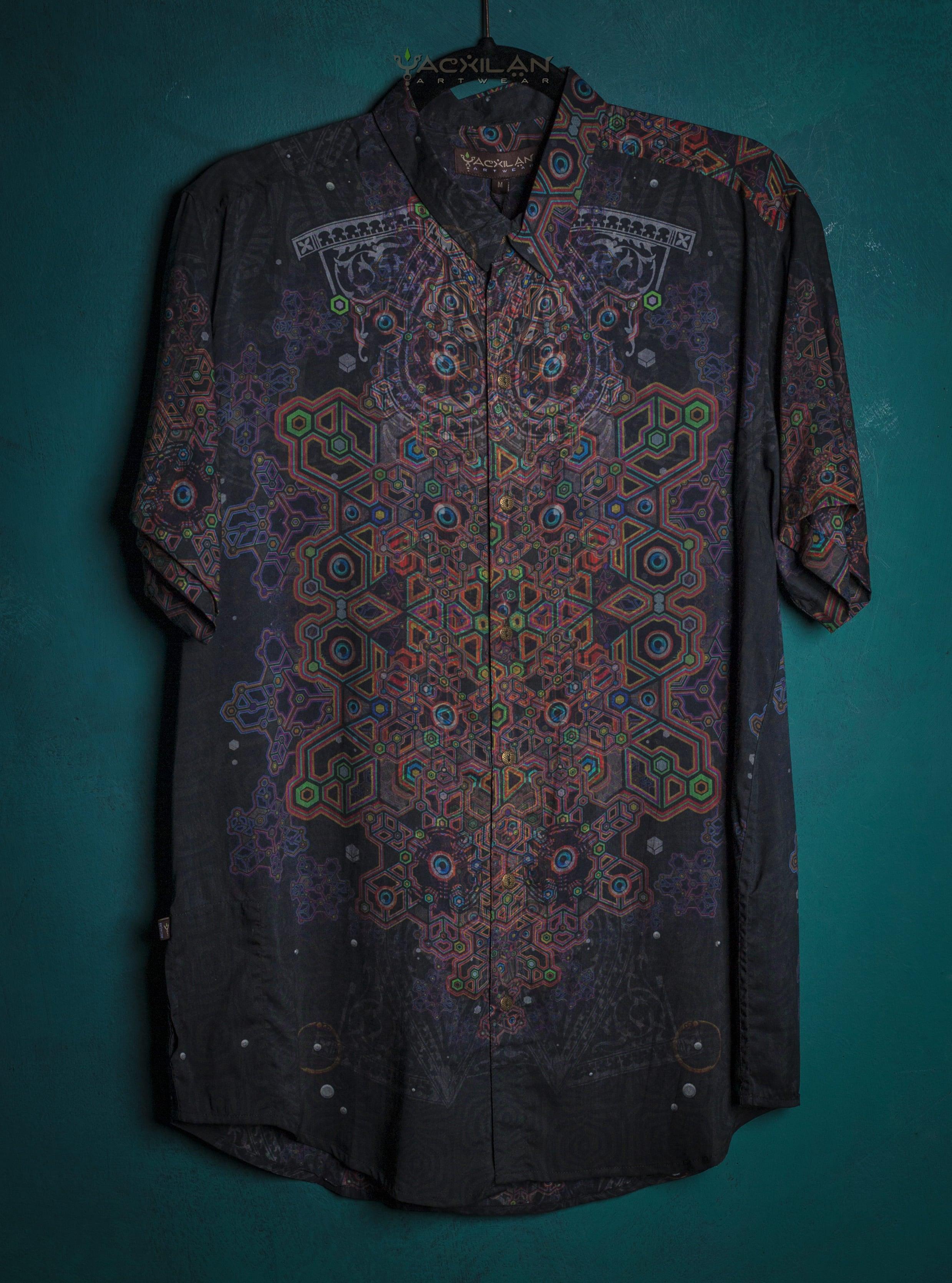 Shirt Men Half Sleeves / Bamboo - OWLIENS Yacxilan Artwear