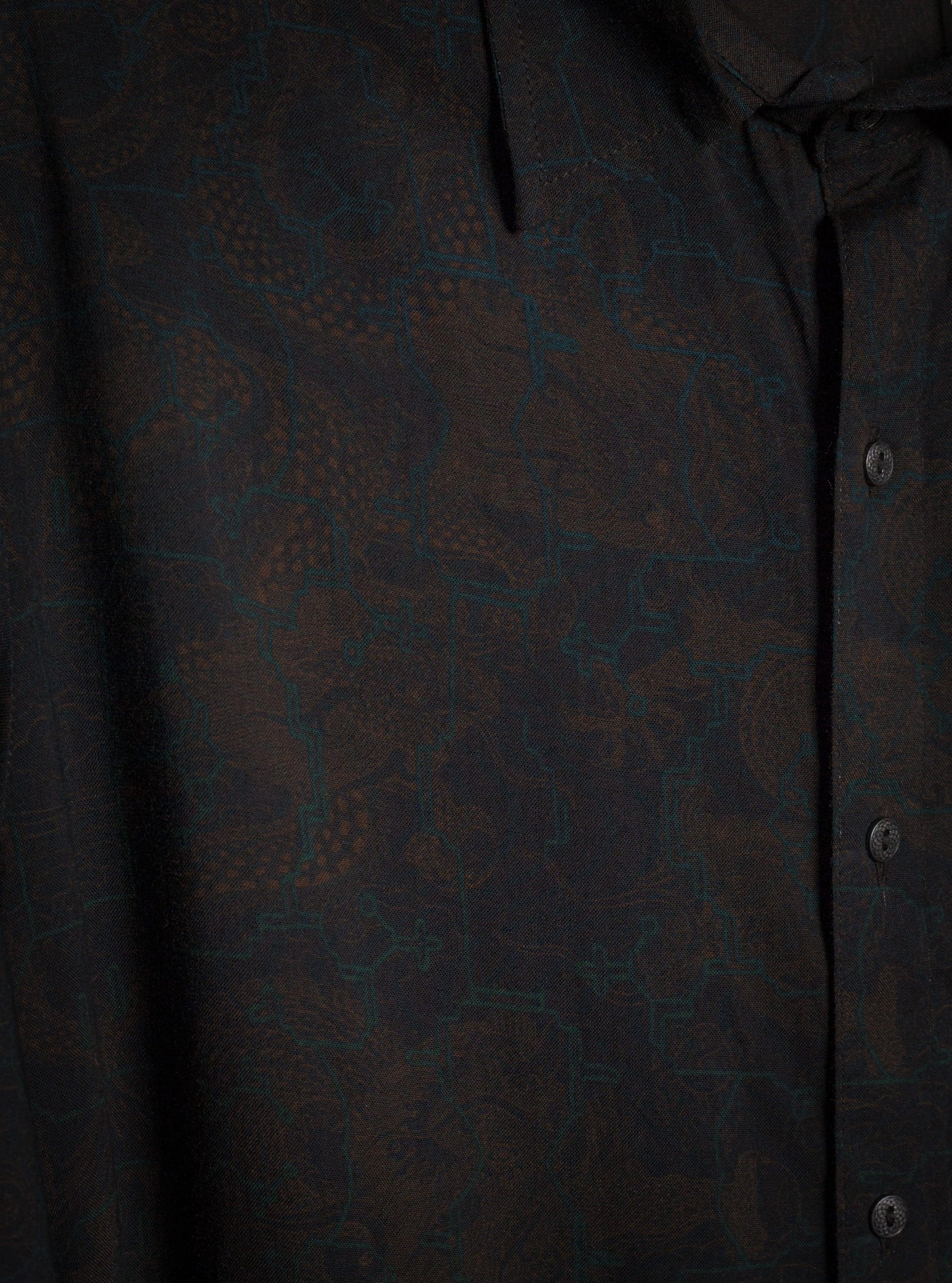 Shirt Men Fullsleeves / Viscose - GOLDEN DRAGON - Yacxilan Artwear