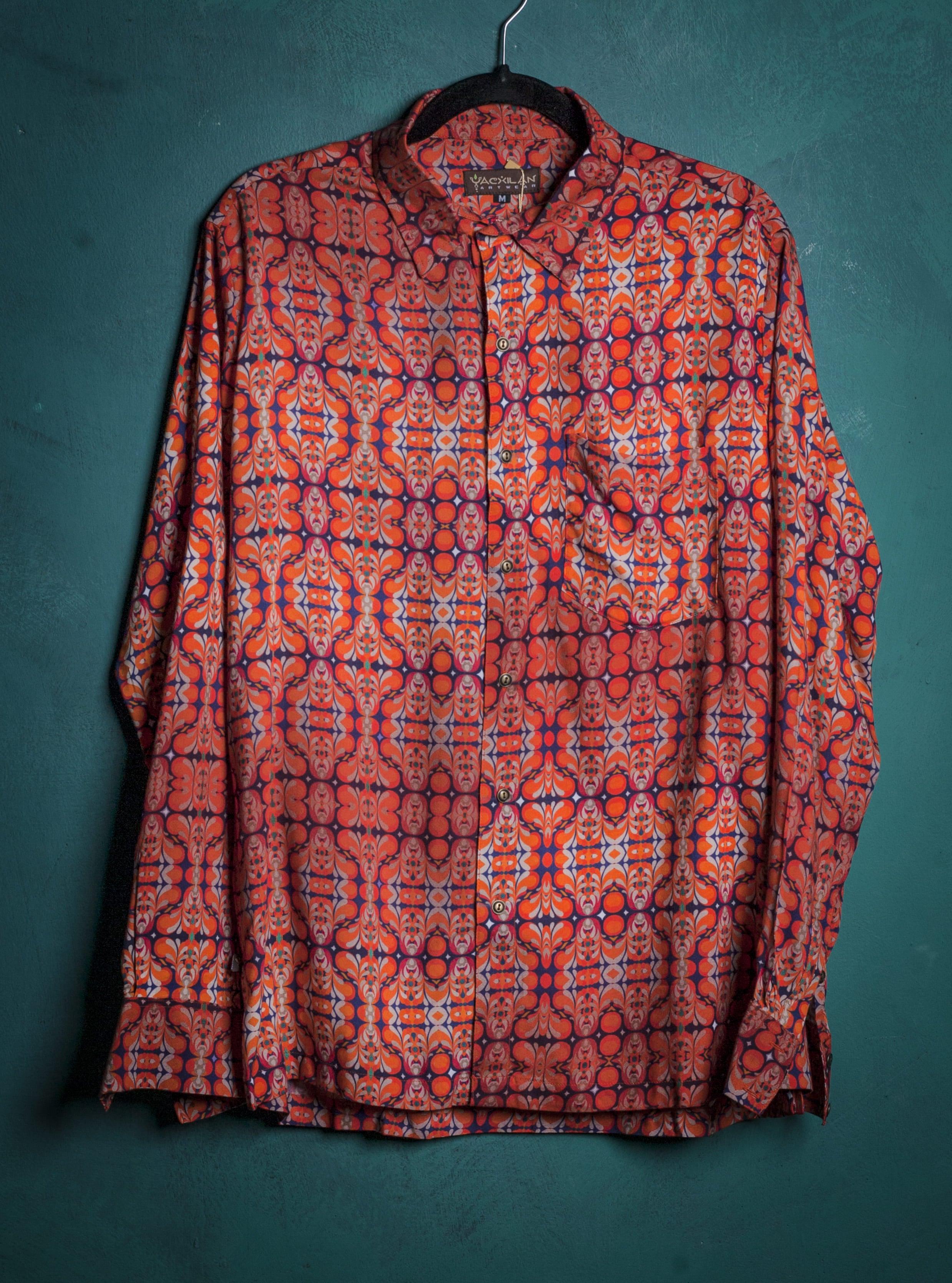 Shirt Men Fullsleeves / Viscose - REDER - Yacxilan Artwear