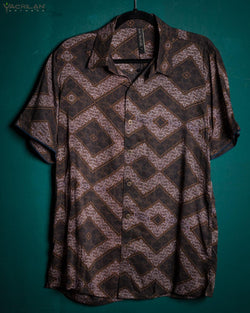 Shirt Men Half Sleeves / Bamboo - INDODELIKS - Yacxilan Artwear