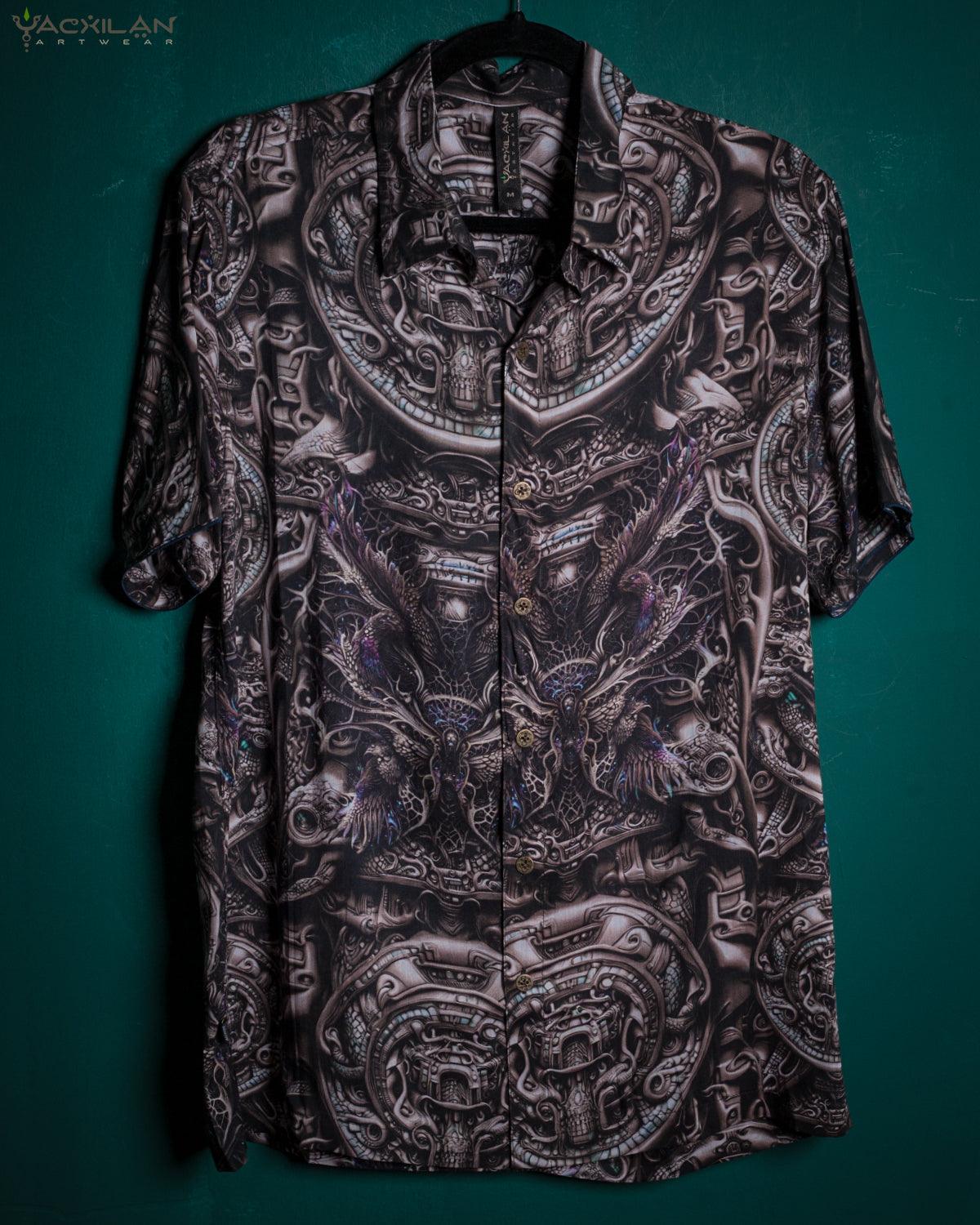 Shirt Men Half Sleeves / Bamboo - KETZALCOATL - Yacxilan Artwear