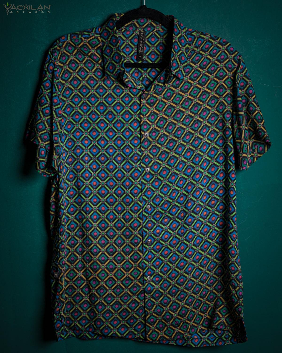 Shirt Men Half Sleeves / Bamboo - STRAWBERRY FIELDS - Yacxilan Artwear