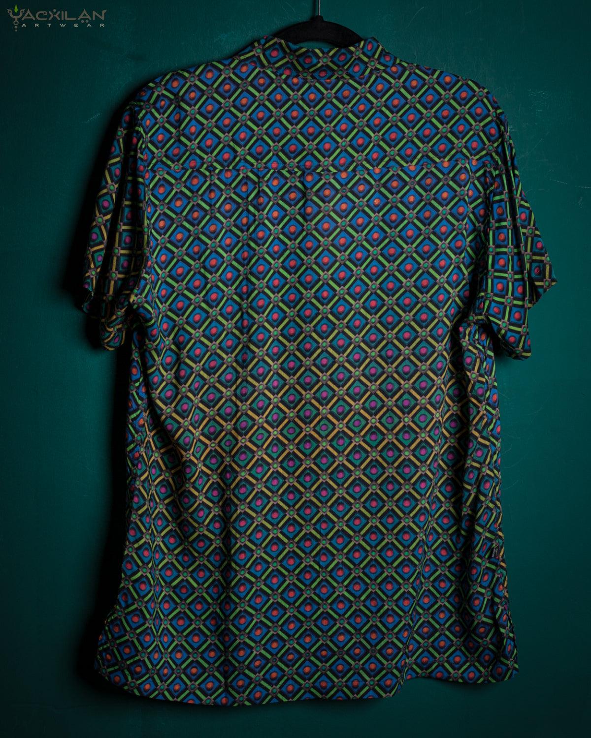 Shirt Men Half Sleeves / Bamboo - STRAWBERRY FIELDS - Yacxilan Artwear