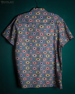 Shirt Men Half Sleeves / Cotton Jacquard Special Edition - ALLEYESONU - Yacxilan Artwear