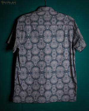 Shirt Men Half Sleeves / Cotton Jacquard Special Edition - LEAVES
