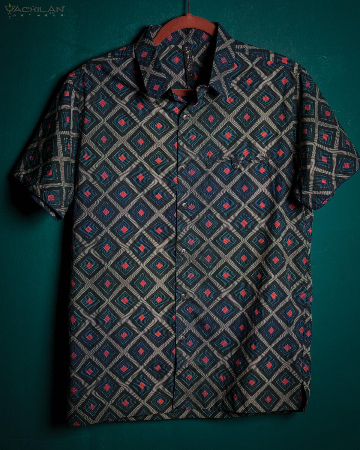 Shirt Men Half Sleeves / Cotton Popeline Special Edition - GURUCCI - Yacxilan Artwear