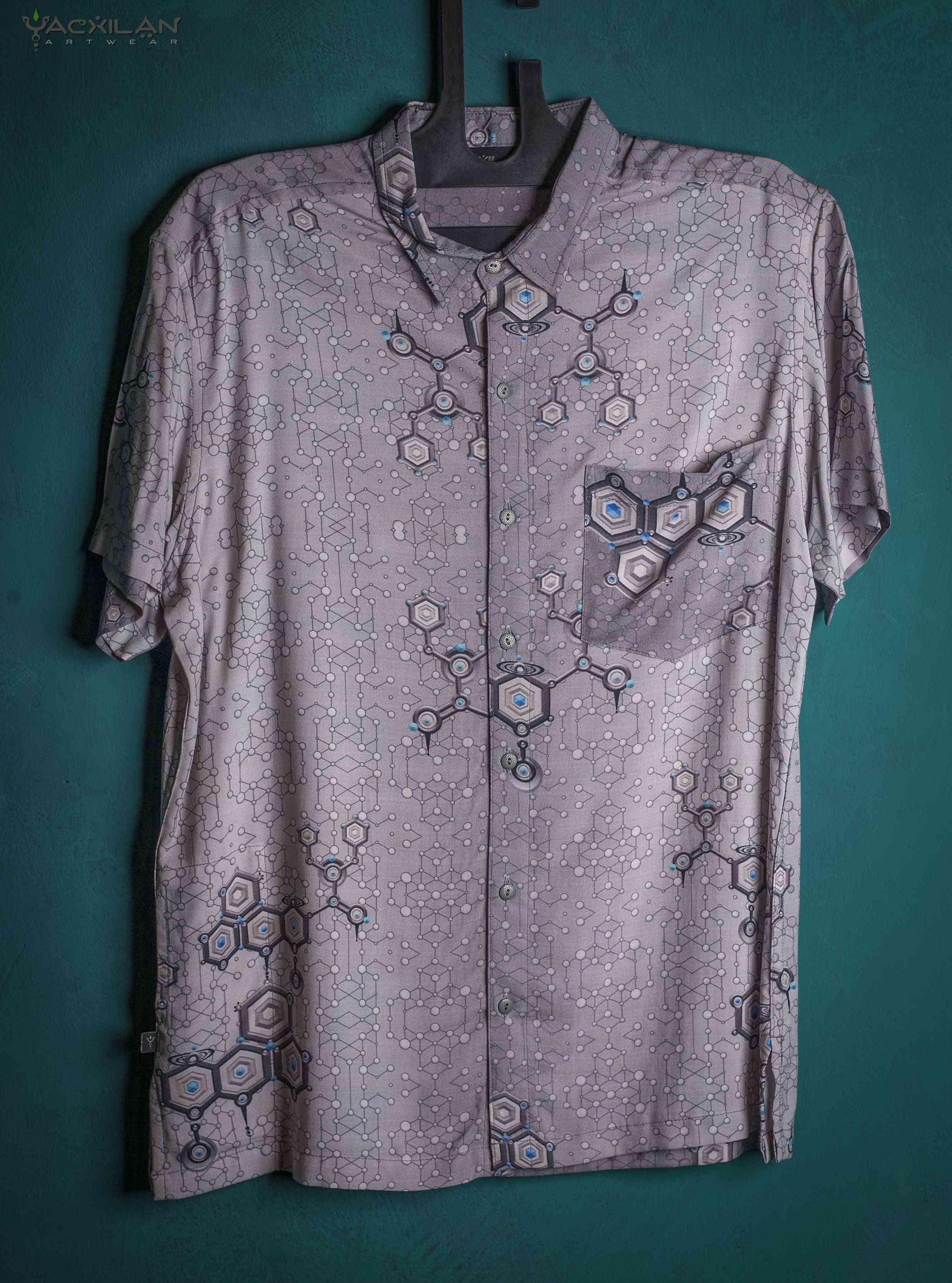 Shirt Men Half Sleeves / Viscose - LSDNA - Yacxilan Artwear